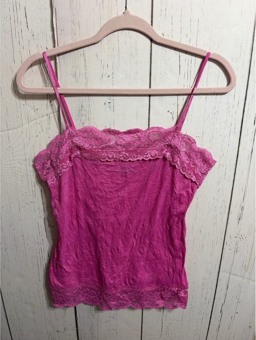 Vintage Cocomo Lace Camisole Tank Top Medium